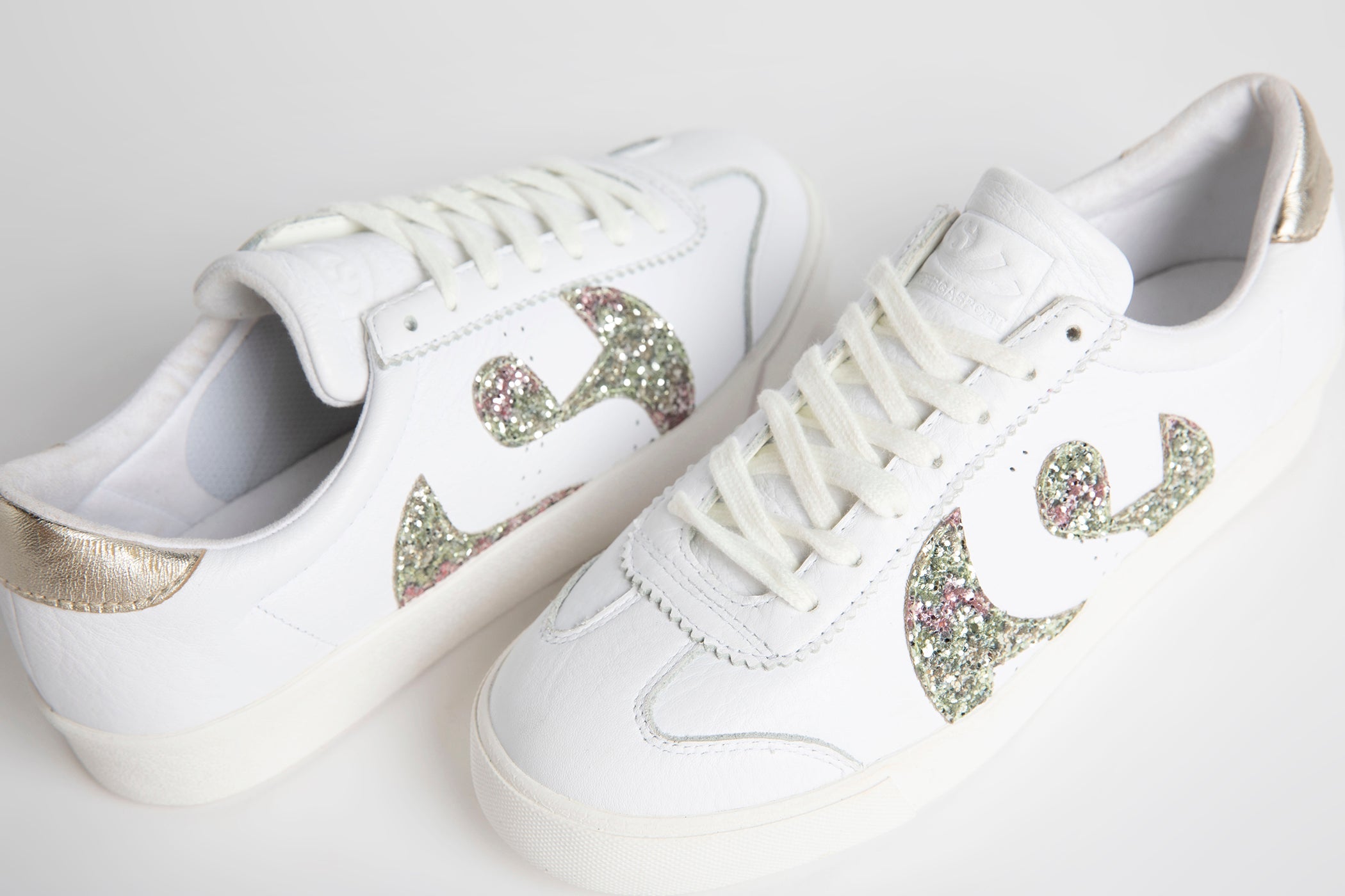 Elysian Collective Superga Club S Comfort Glitter White Platinum