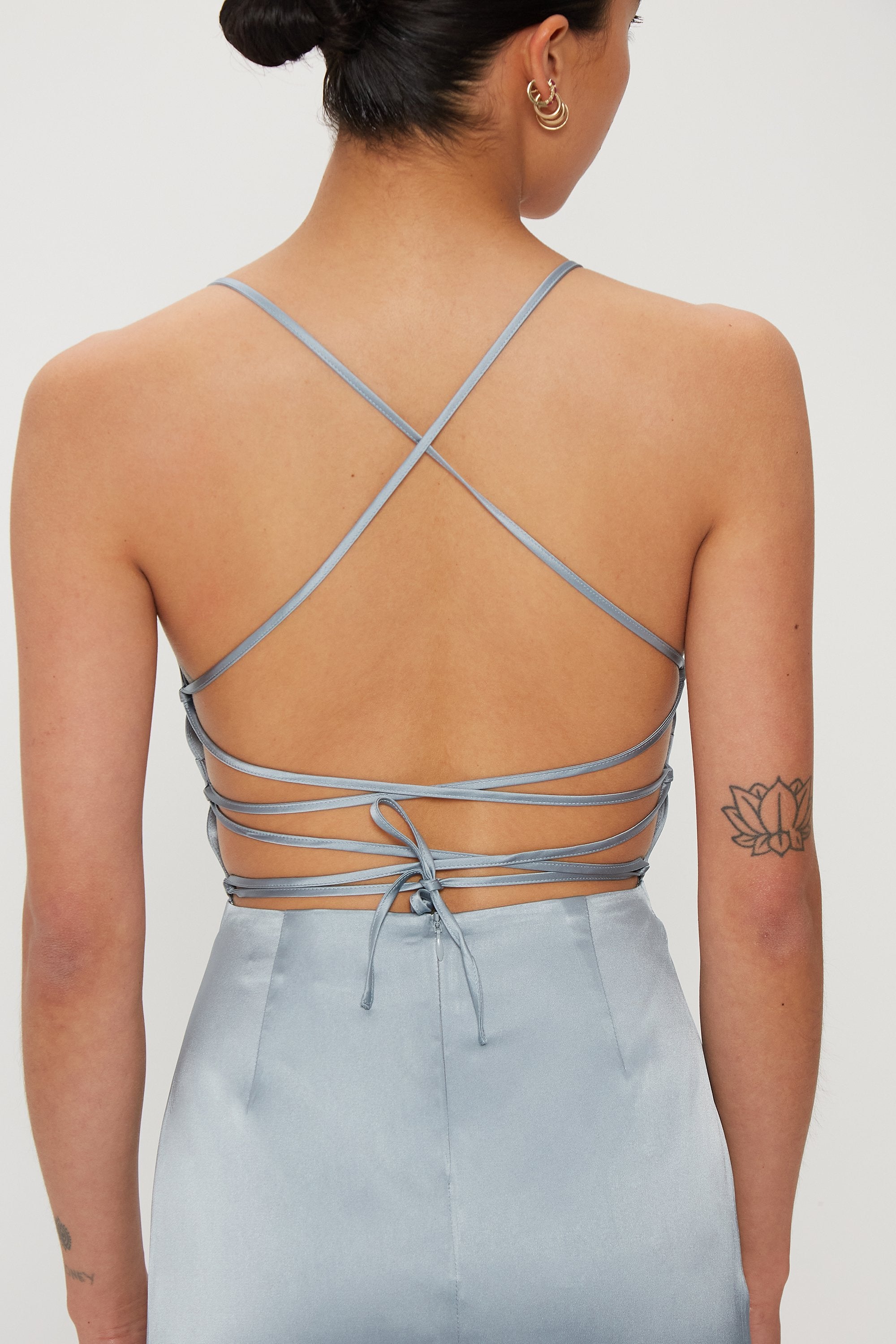 Elysian Collective Third Form Long Nights Dress Powder Blue