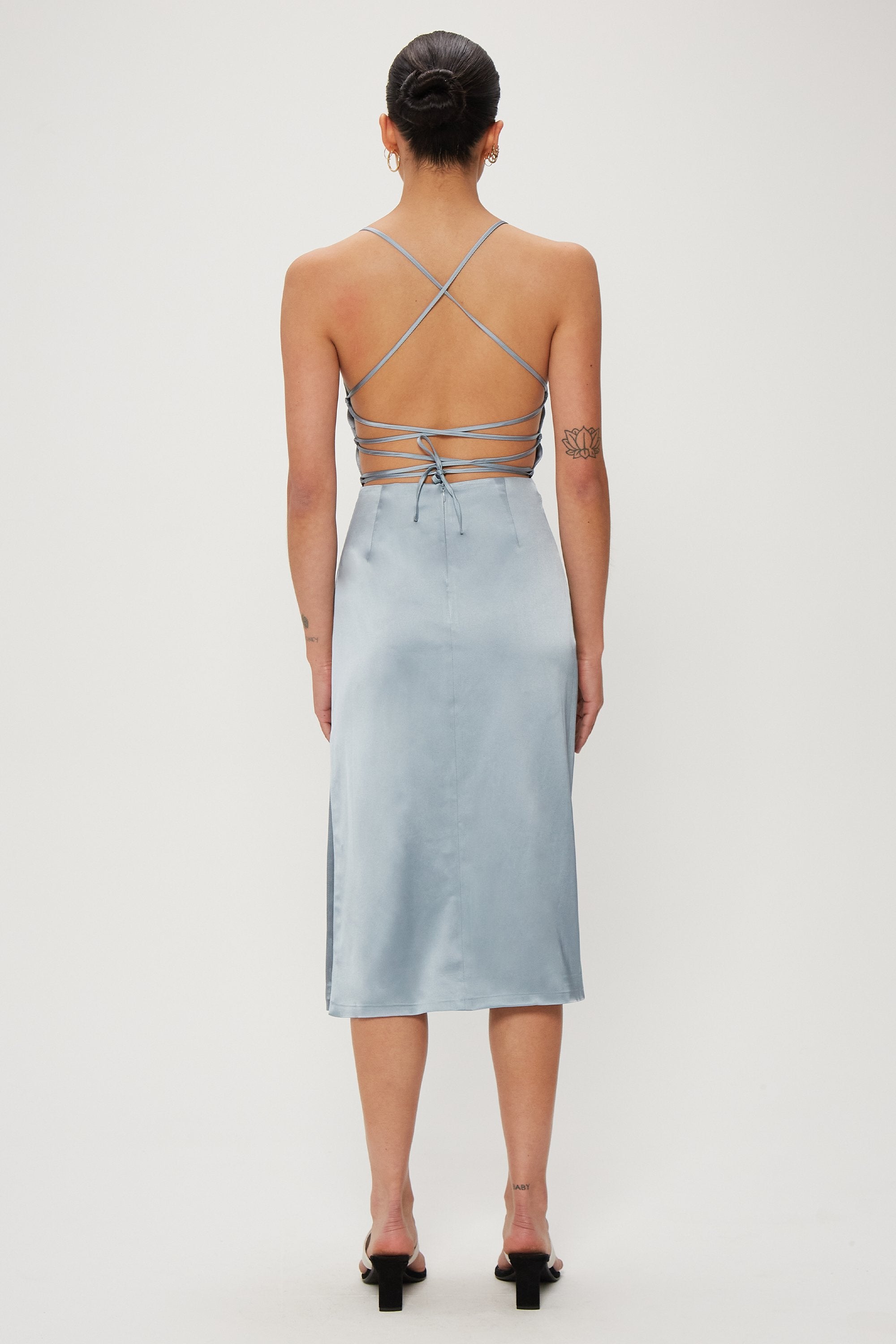 Elysian Collective Third Form Long Nights Dress Powder Blue