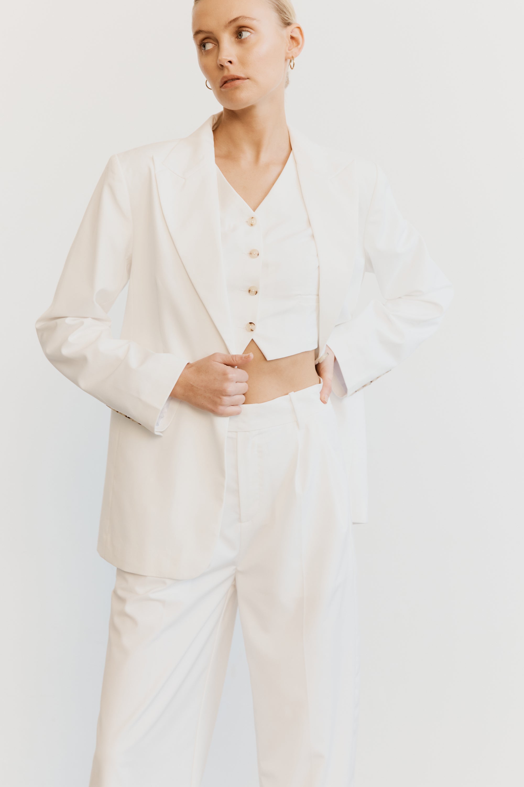 Elysian Collective Third Form Power Player Waistcoat Cream