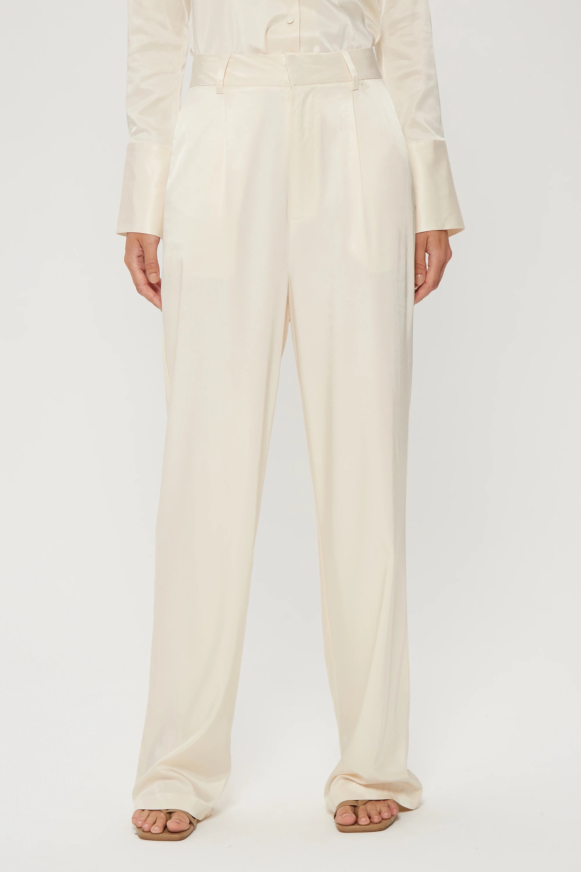 Elysian Collective Third Form Under Current Tailored Trouser Cream