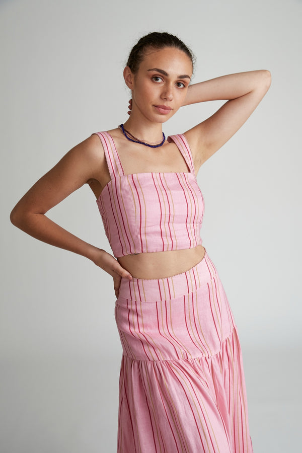 Elysian Collective Versify Gigi Stripe Top