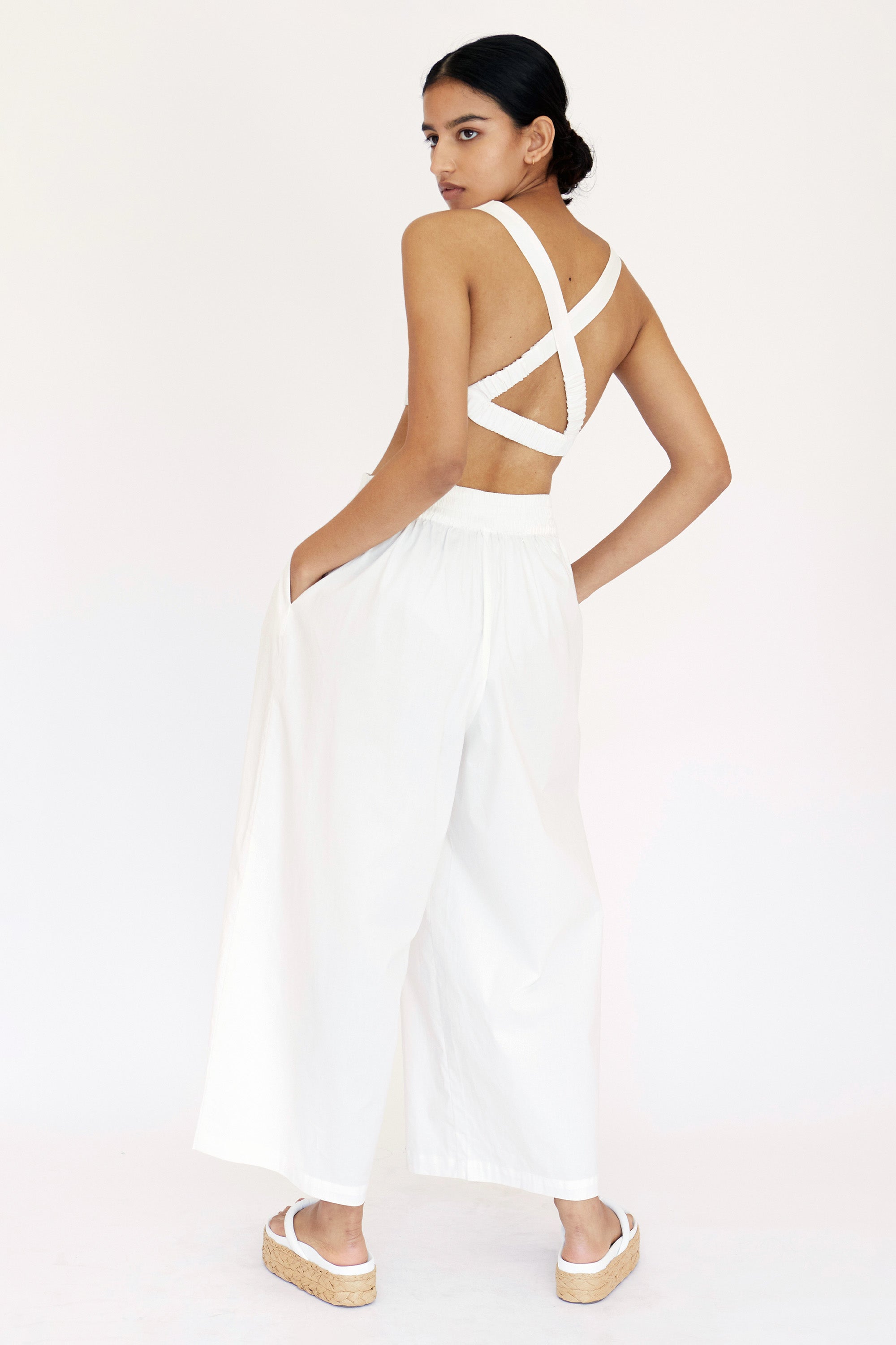 Elysian Collective Wonderer Relaxed Trouser White