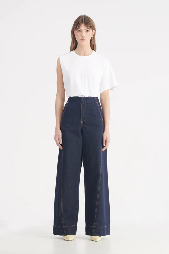 Elysian Collective Nobody Denim Jeanie Tailored Trouser Moody Blue