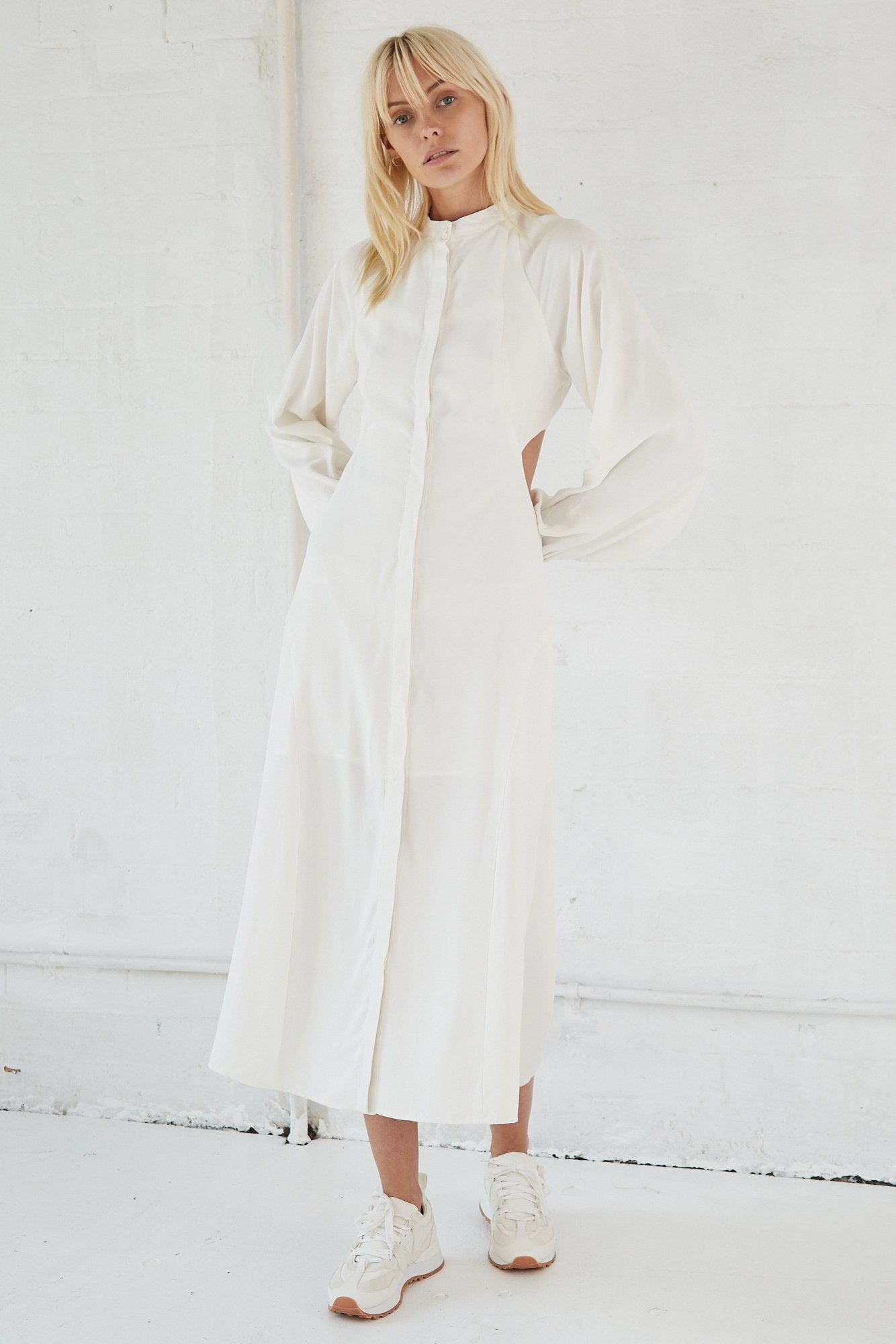 Third Form - Linger On Maxi Dress (Off White) FINAL SALE