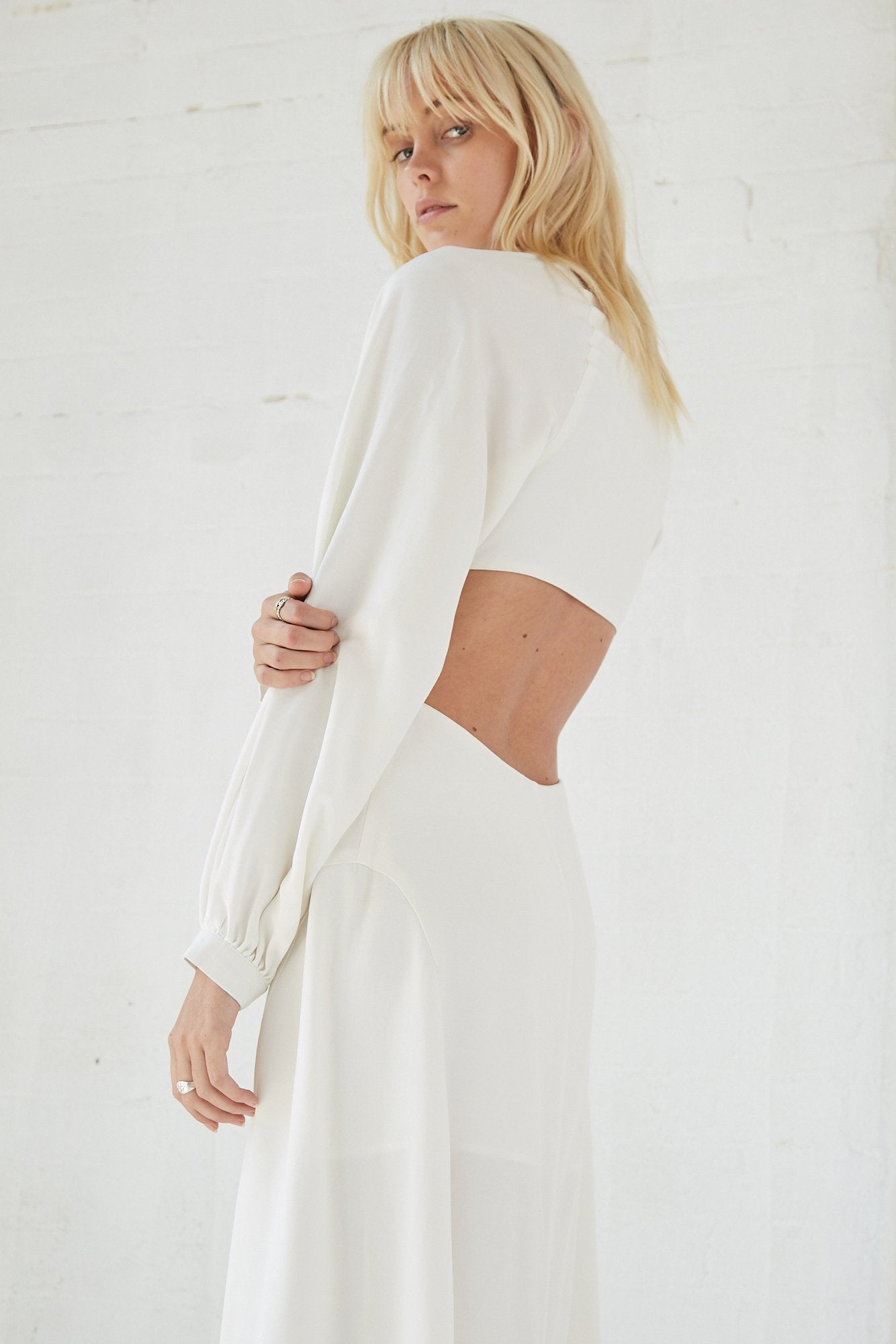 Third Form - Linger On Maxi Dress (Off White) FINAL SALE