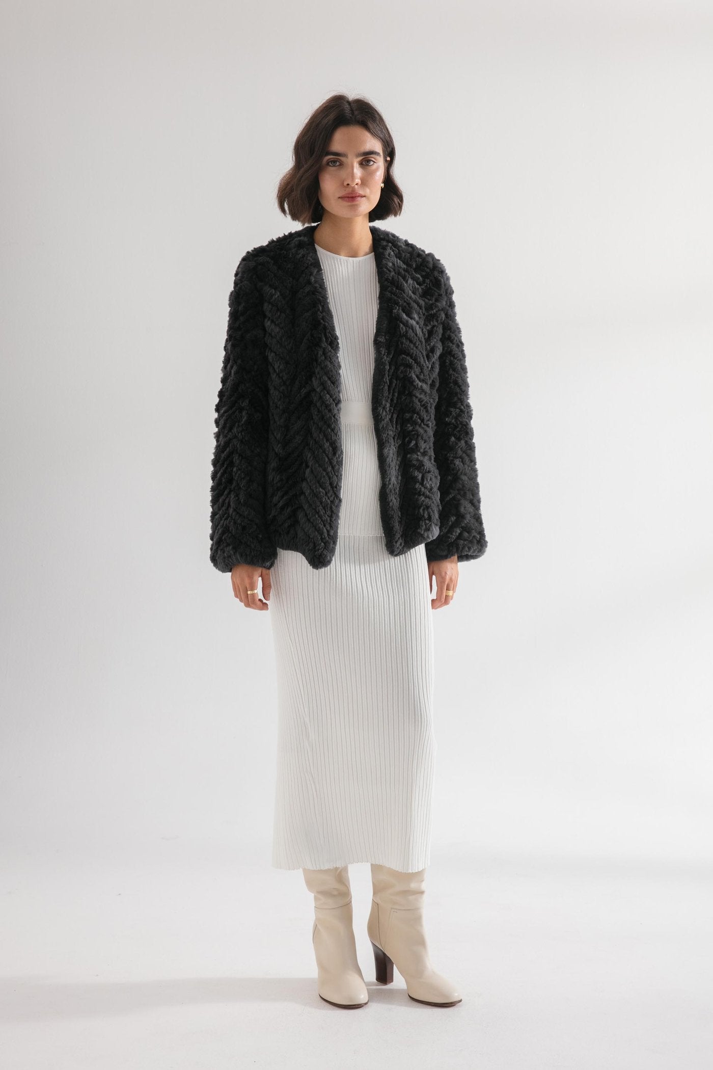 Friends with Frank - The Zigzag Frank Jacket - Slate Grey