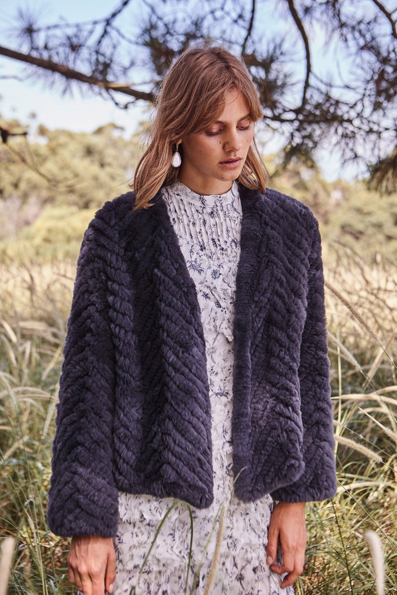 Friends with Frank - The Zigzag Frank Jacket - Slate Grey