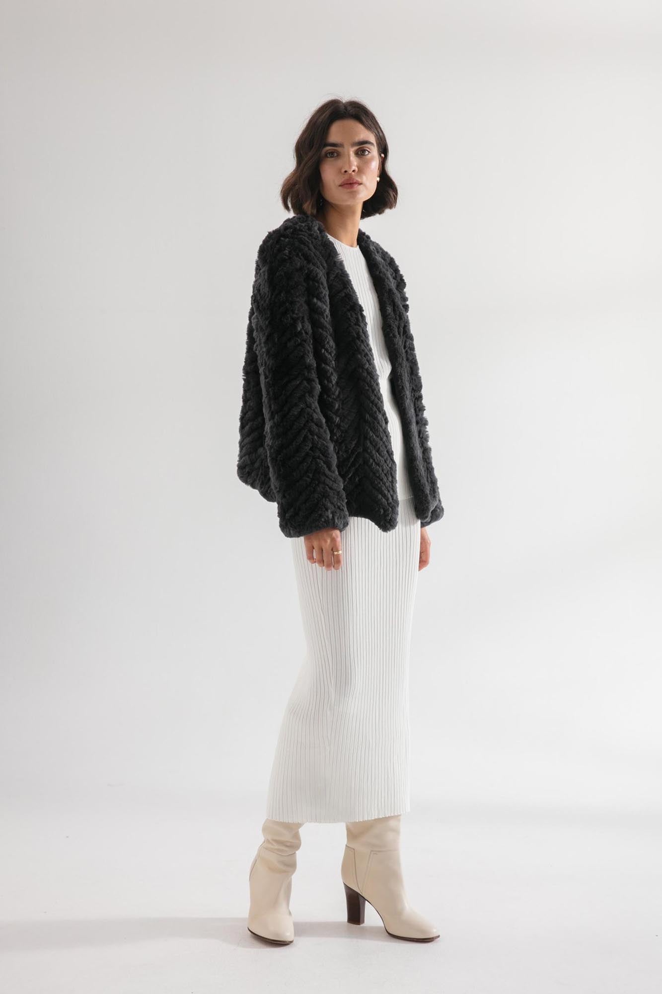 Friends with Frank - The Zigzag Frank Jacket - Slate Grey