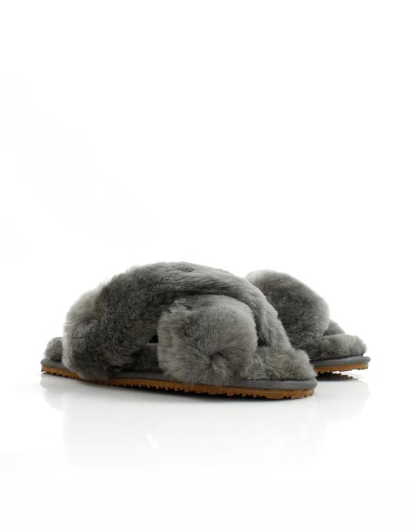 La Tribe - Crossover Sheepy Slipper (Charcoal)