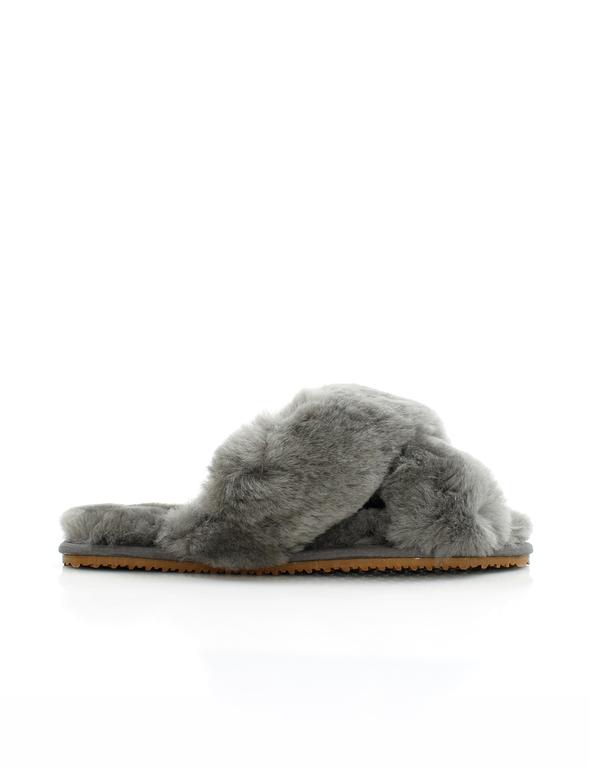 La Tribe - Crossover Sheepy Slipper (Charcoal)
