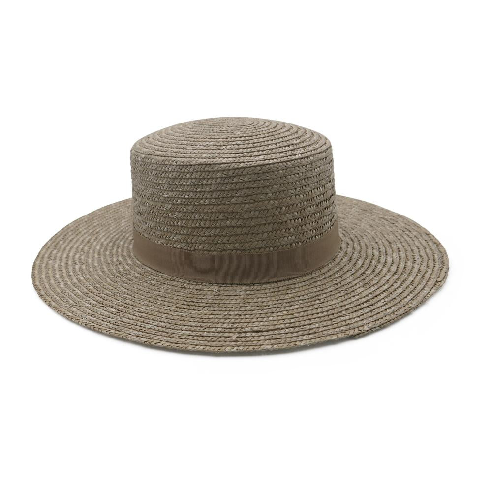 ACE OF SOMETHING - Vincenza Straw Boater (Pistachio)