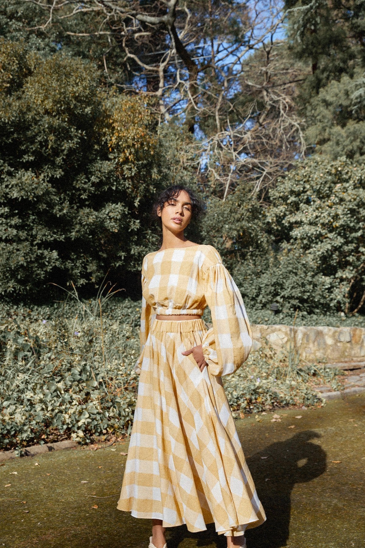 ACLER - Sutherland Skirt (Canary Check)