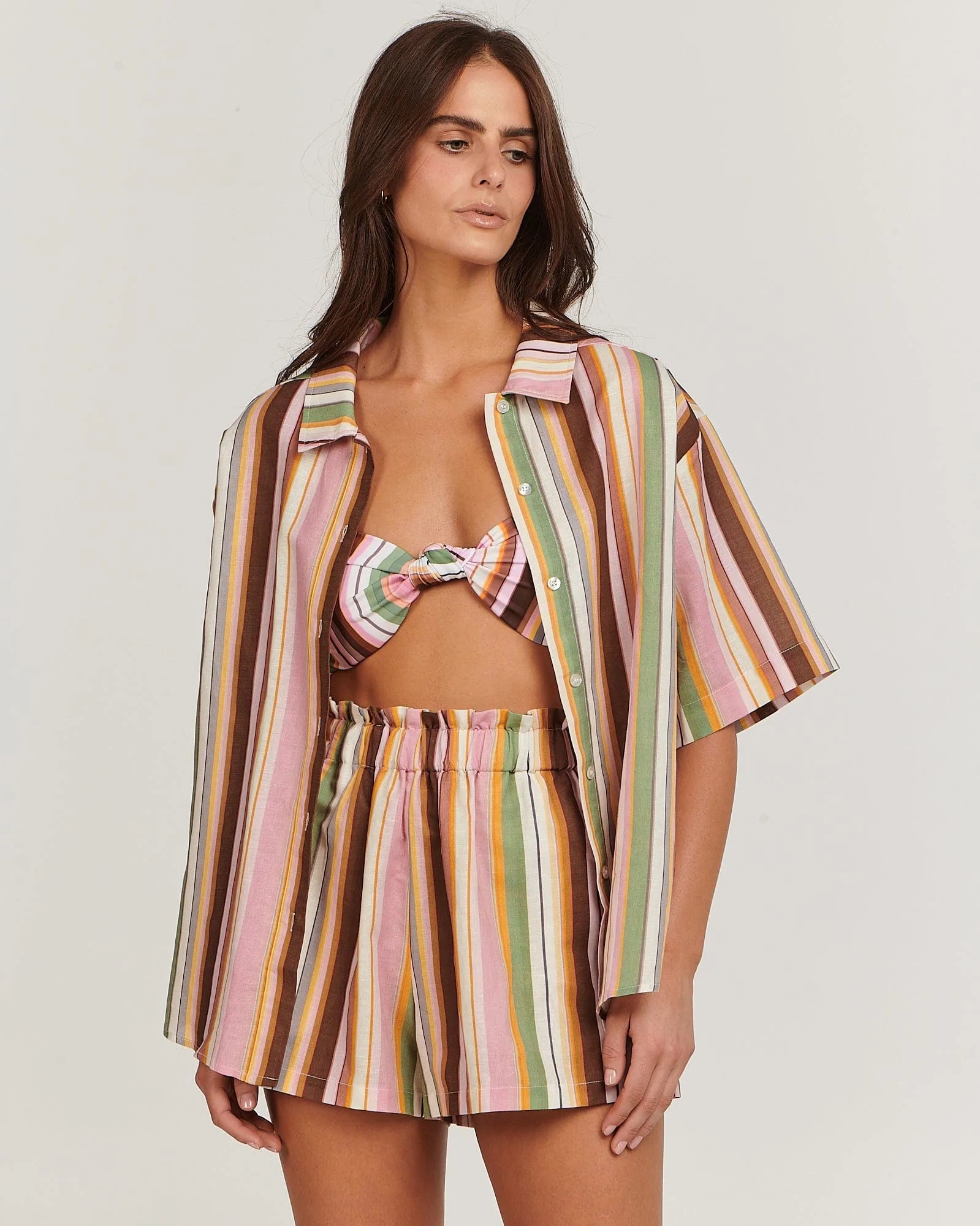 Elysian Collective Charlie Holiday Cape Shirt Multi Shirt