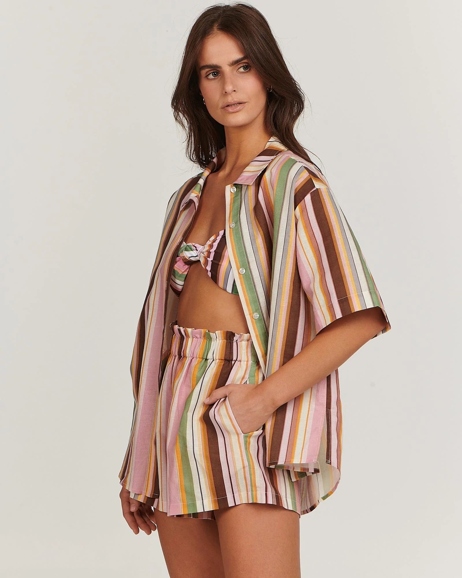 Elysian Collective Charlie Holiday Cape Shirt Multi Shirt