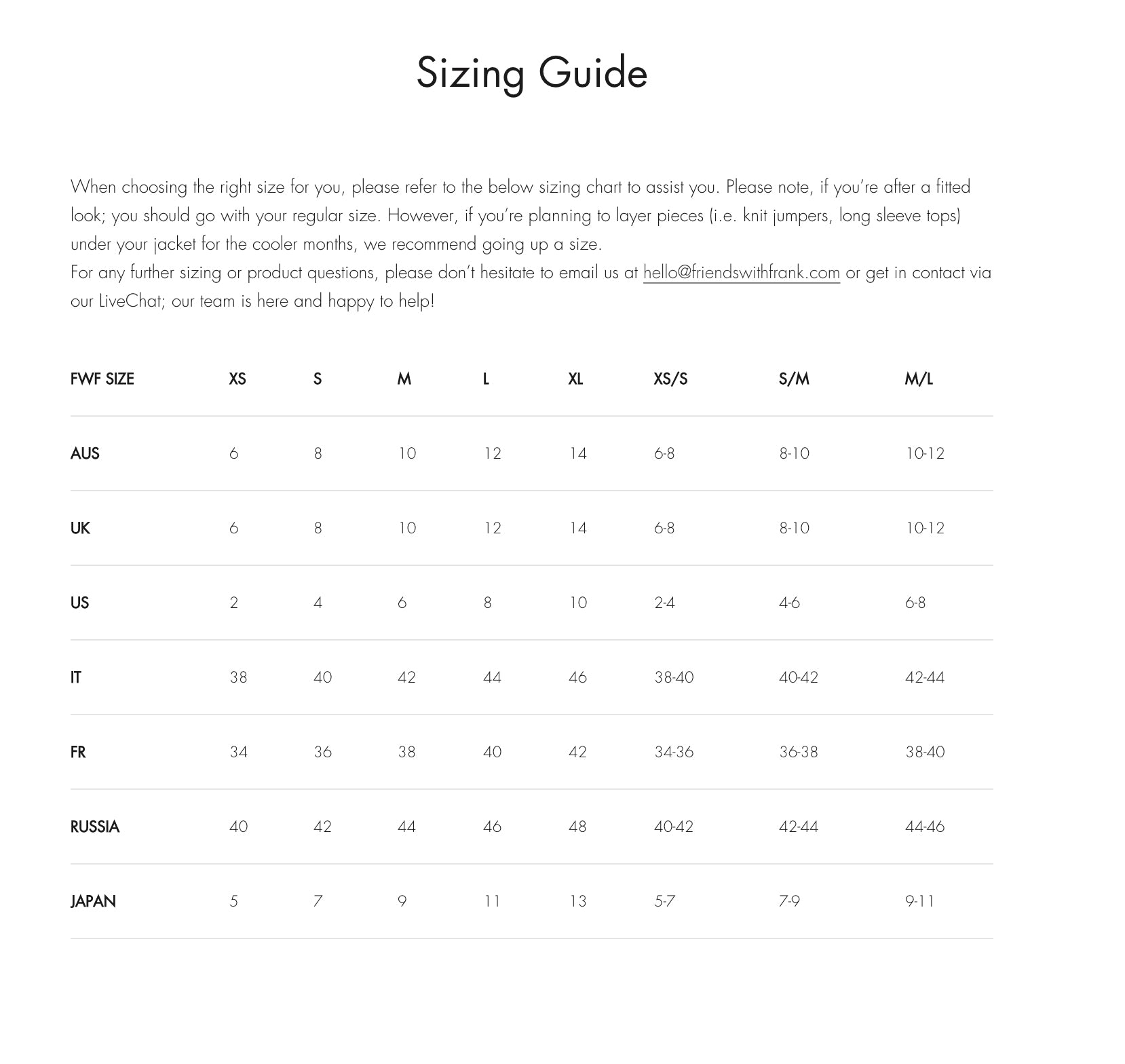 Friends with Frank: The Anna Jacket (Black)