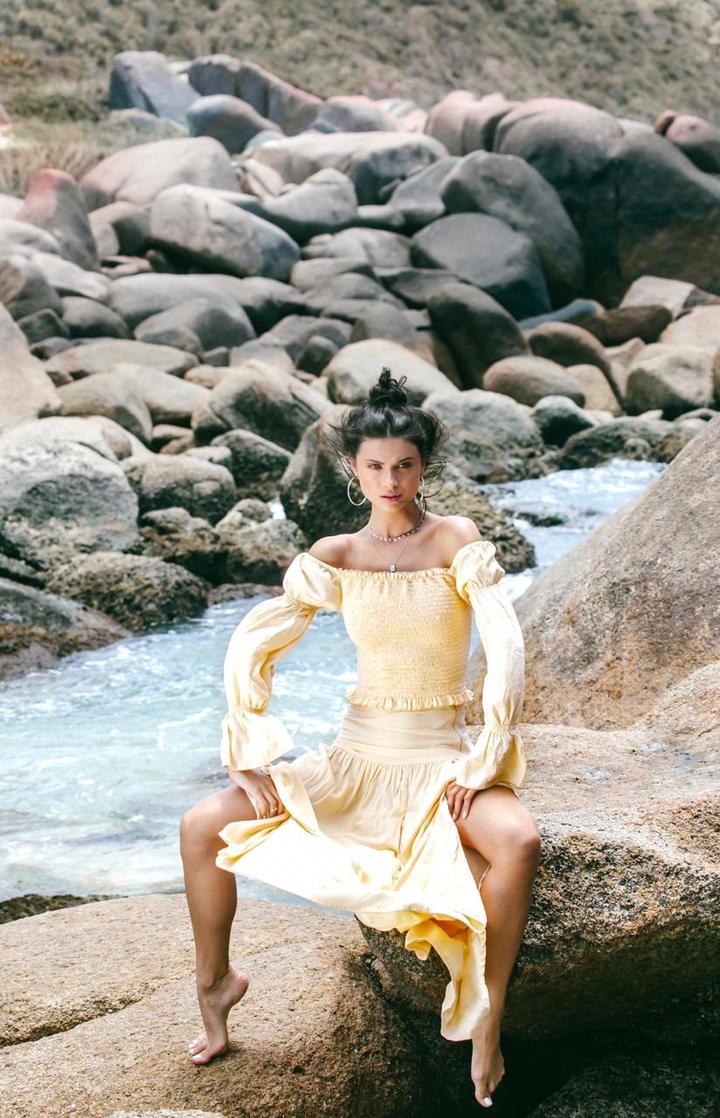 LA CIGANNA - Sirena Top (Peach)