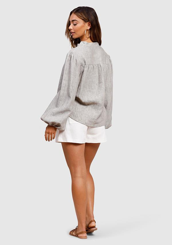 Elysian Collective Ministry of Style Resort Panelled Shorts Ivory