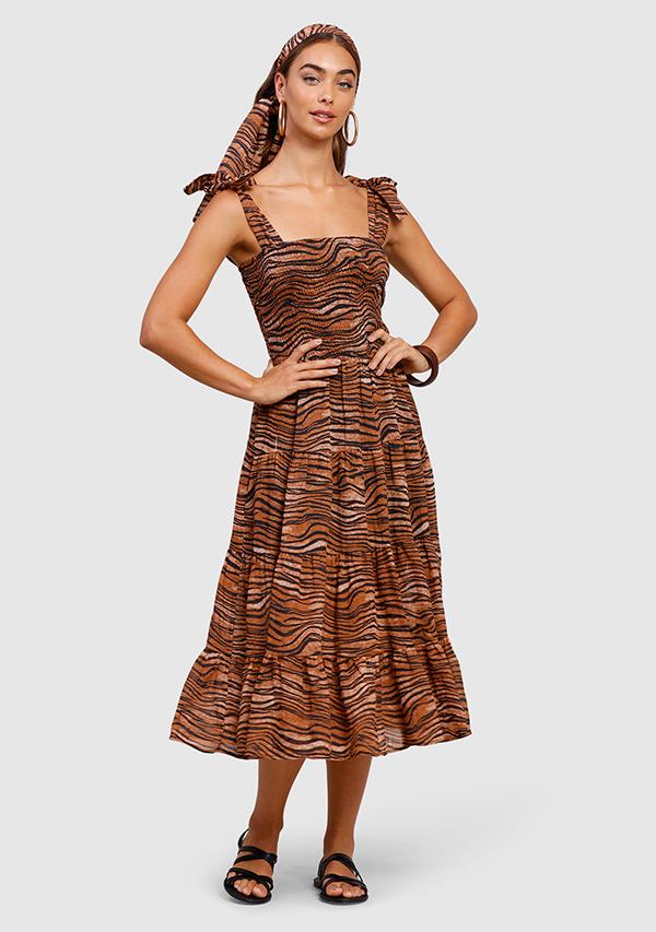 MINISTRY OF STYLE - Tigress Strap Midi Dress