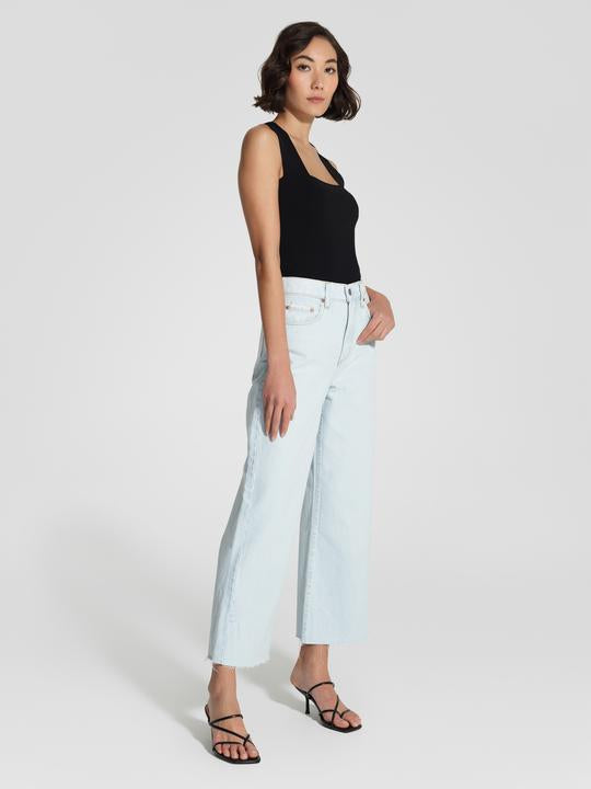 Elysian Collective Nobody Denim Skylar Jean Ankle Glimmer
