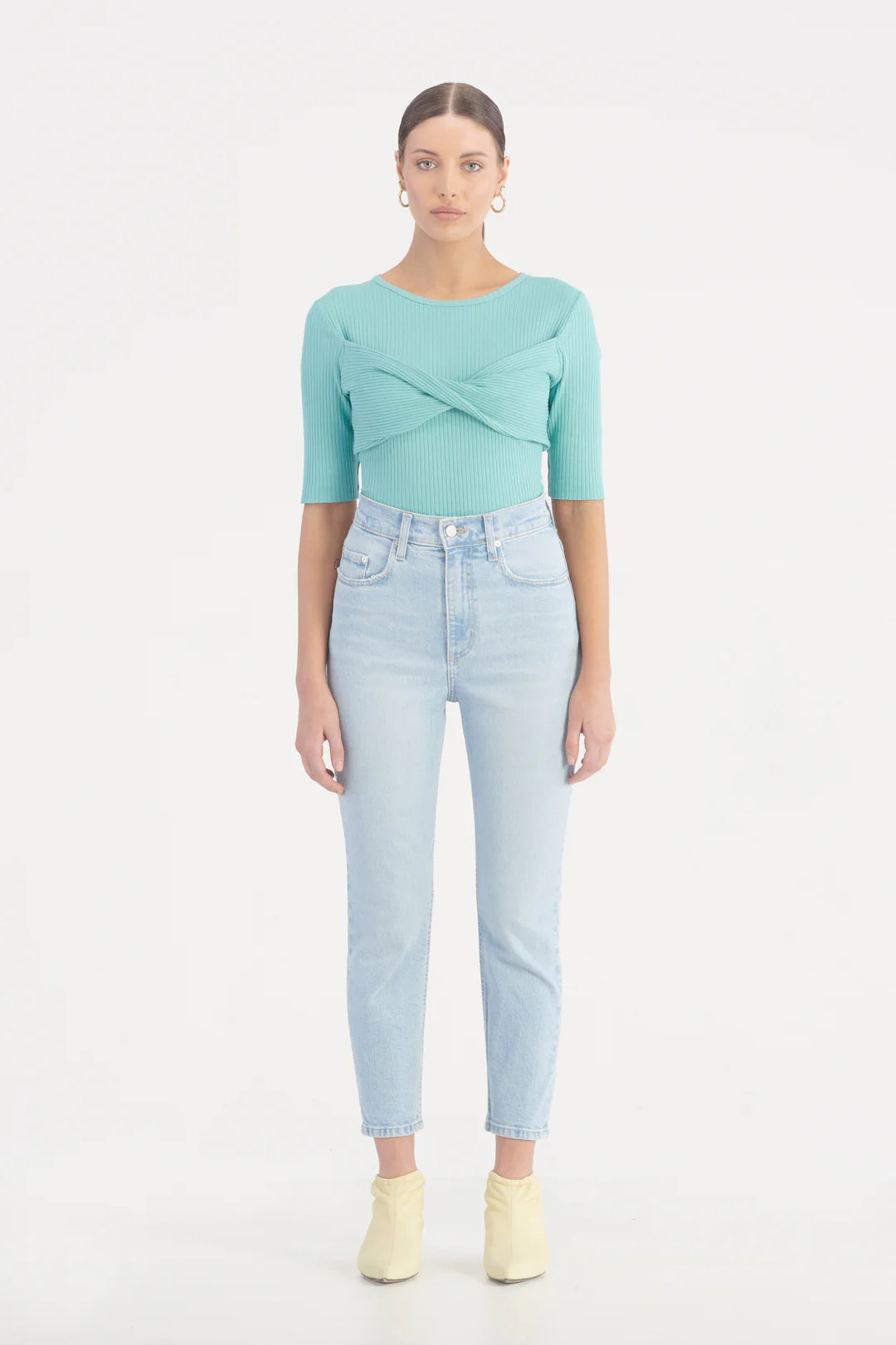 Elysian Collective Nobody Denim Frankie Ankle Stretch Cooling Blue