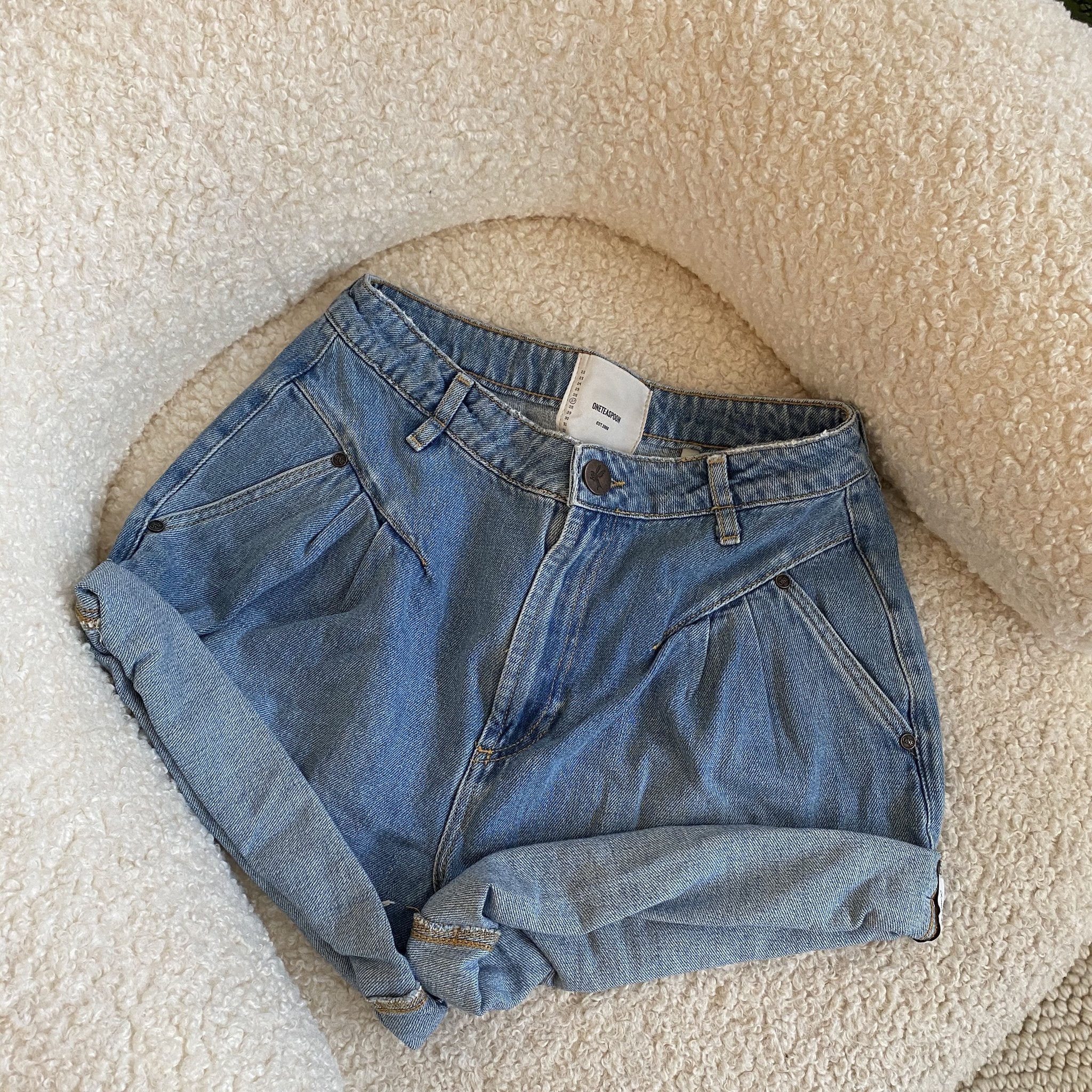 Elysian Collective One Teaspoon Pacifica StreetWalkers High Waist 80's Short