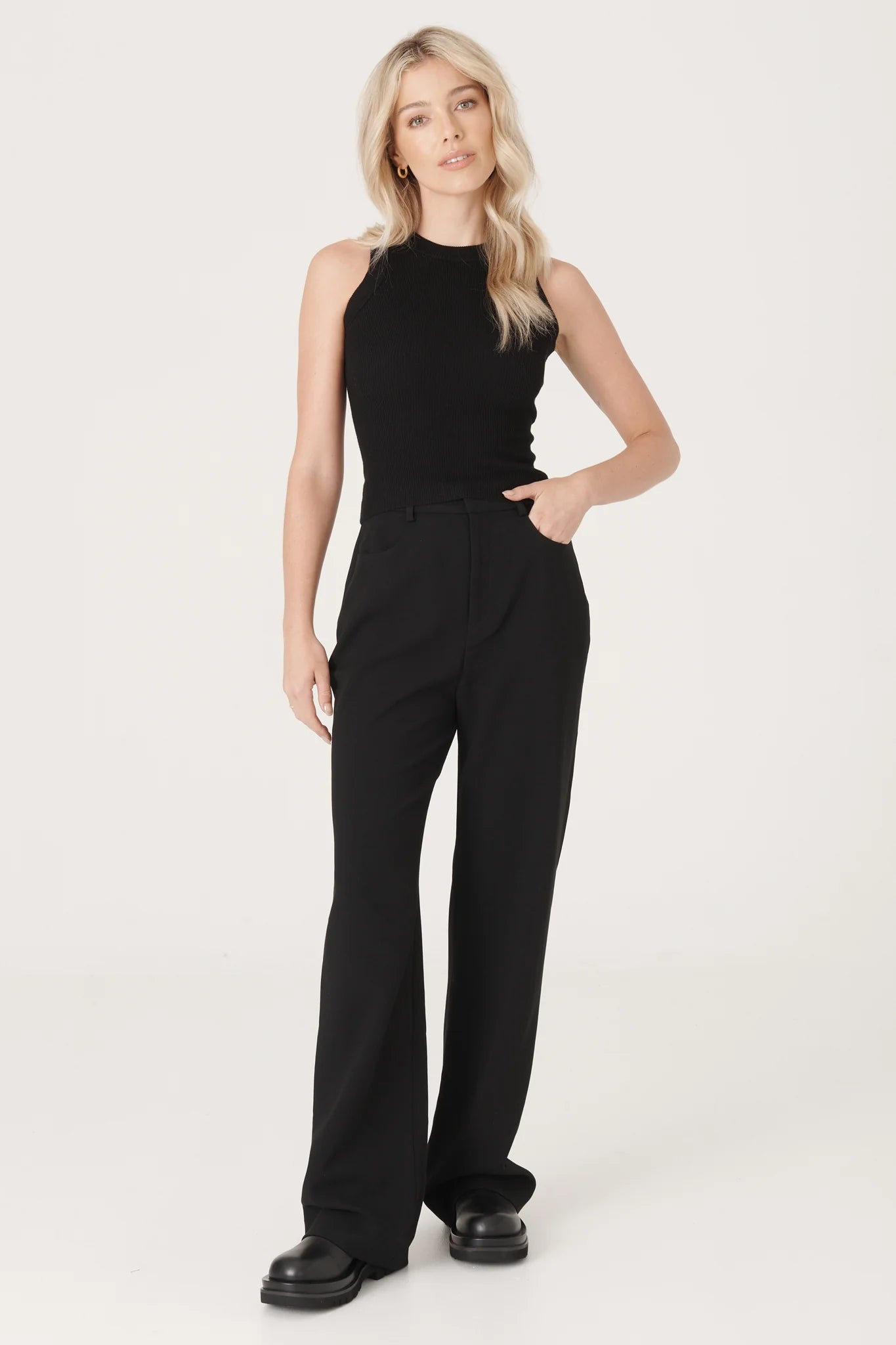 Elysian Collective Raef Henley Trouser Black