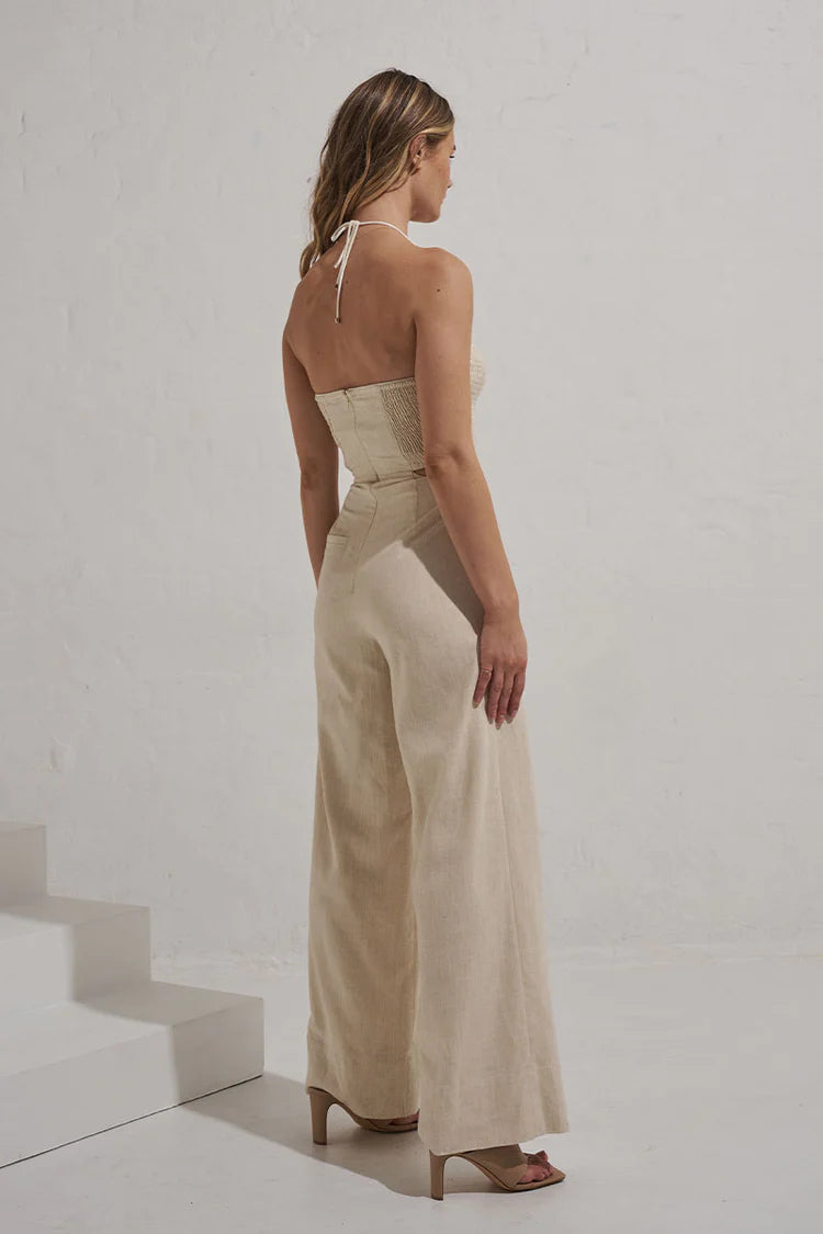 Elysian Collective Significant Other Mon Renn Glaze Jumpsuit Natural