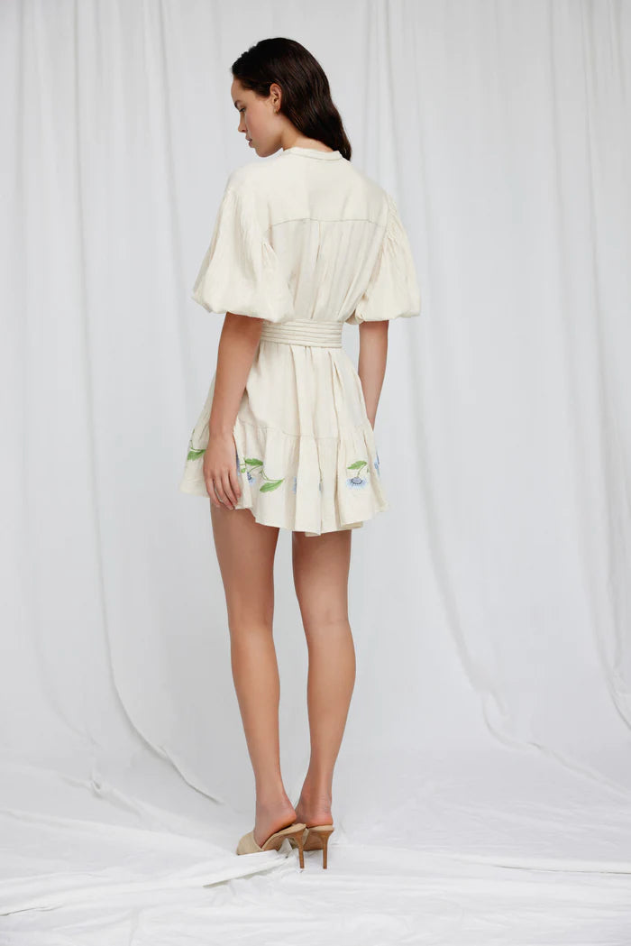 Elysian Collective Significant Other Sylvie Mini Dress Oatmeal