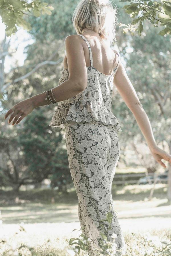 SOLEILUNA - Frill Tie Cami (Vintage Bloom)