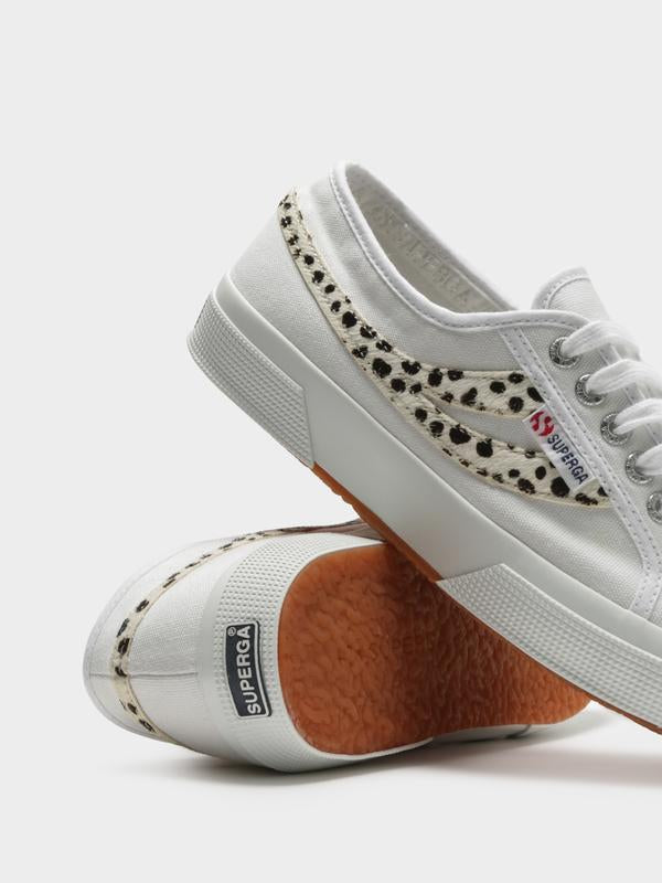SUPERGA - Cotu Swallow Tail Calf Hair Sneakers 2953 (White Dalmatian)