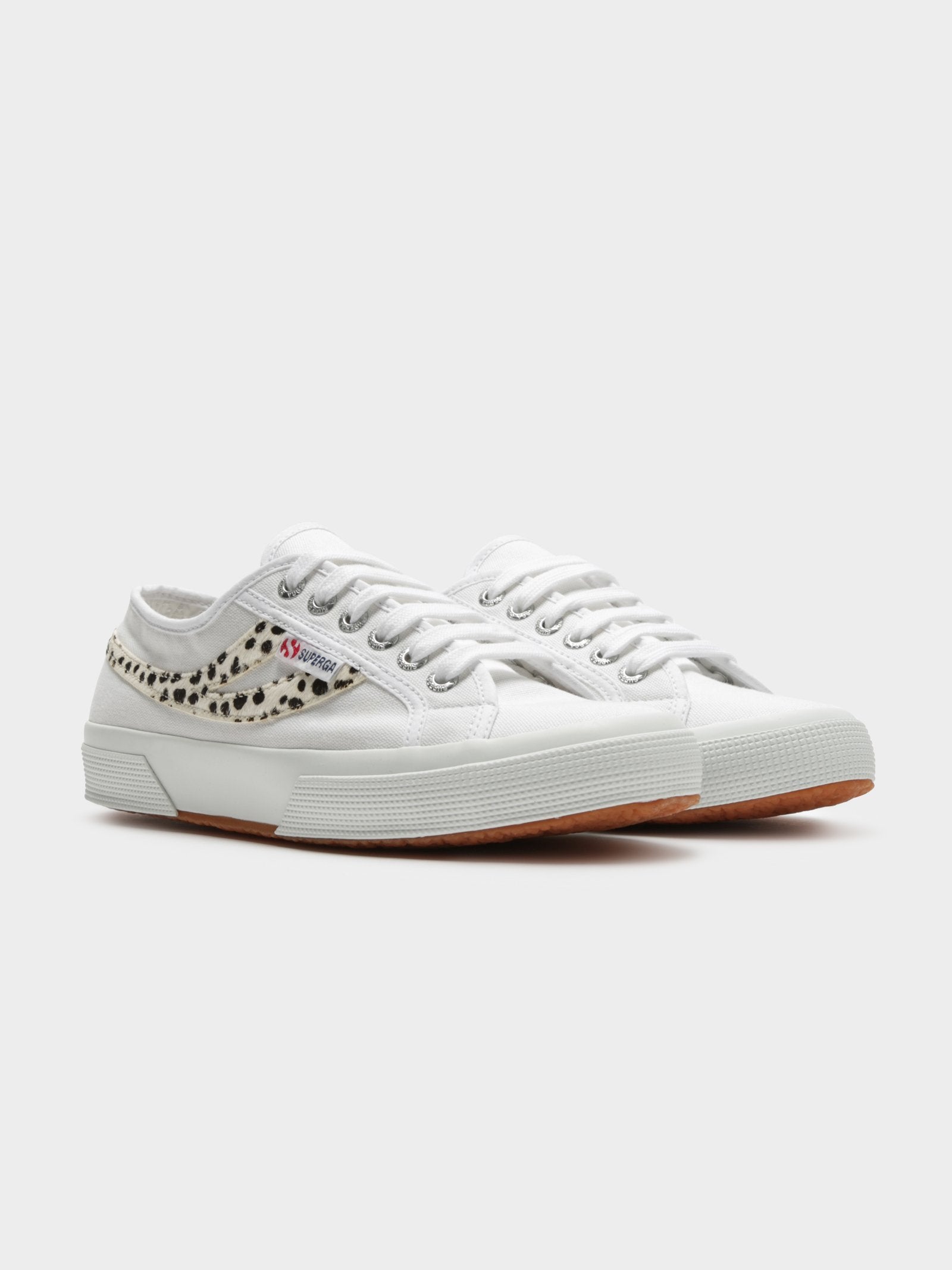 SUPERGA - Cotu Swallow Tail Calf Hair Sneakers 2953 (White Dalmatian)