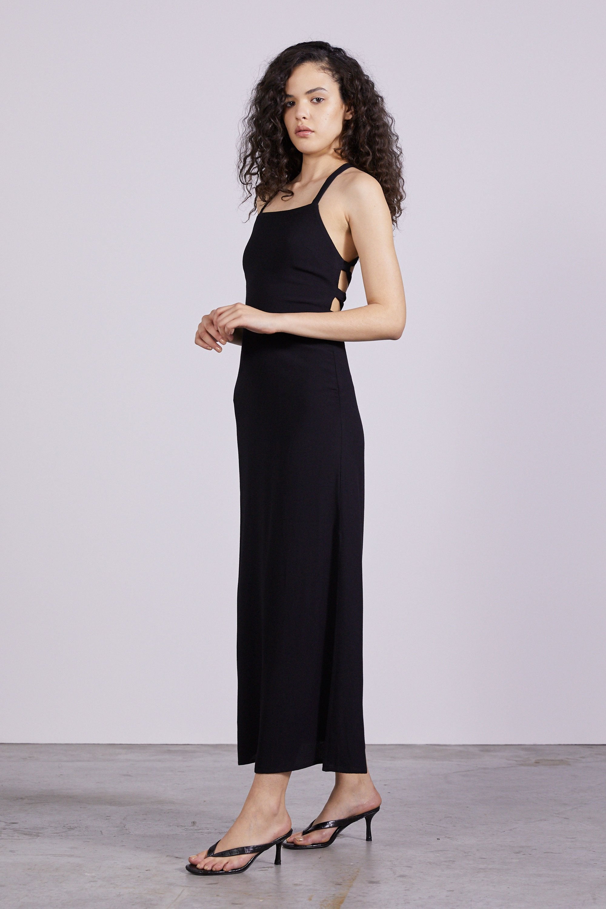 THIRD FORM - Bouquet Lace Back Slip (Black) FINAL SALE