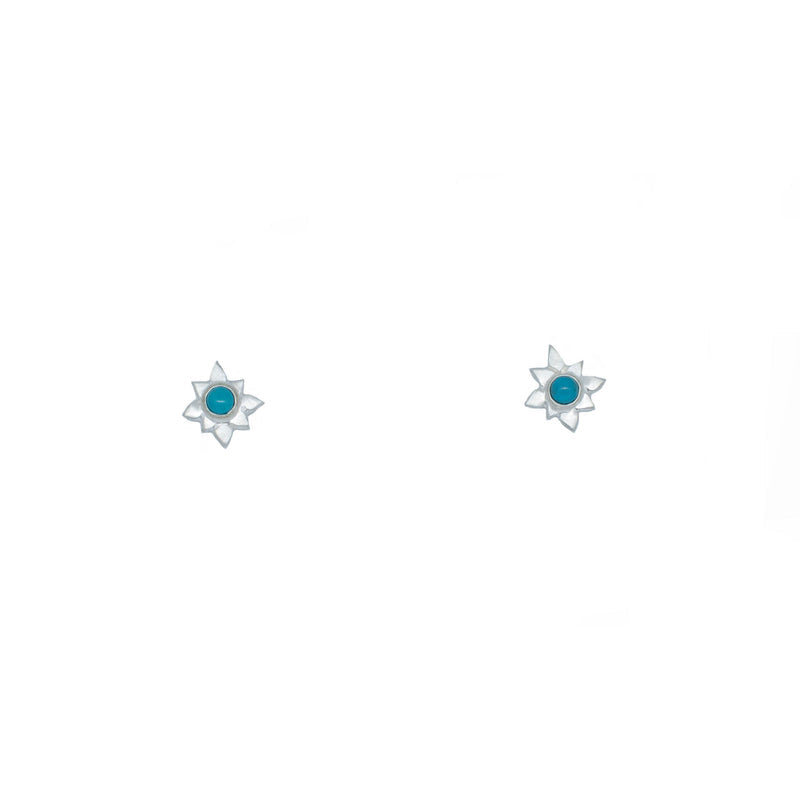 ANNA DESIGN - LOTUS SILVER STUDS