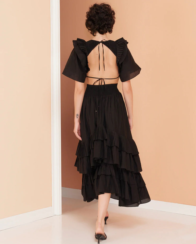 Elysian Collective Magali Pascal Fia Dress Black