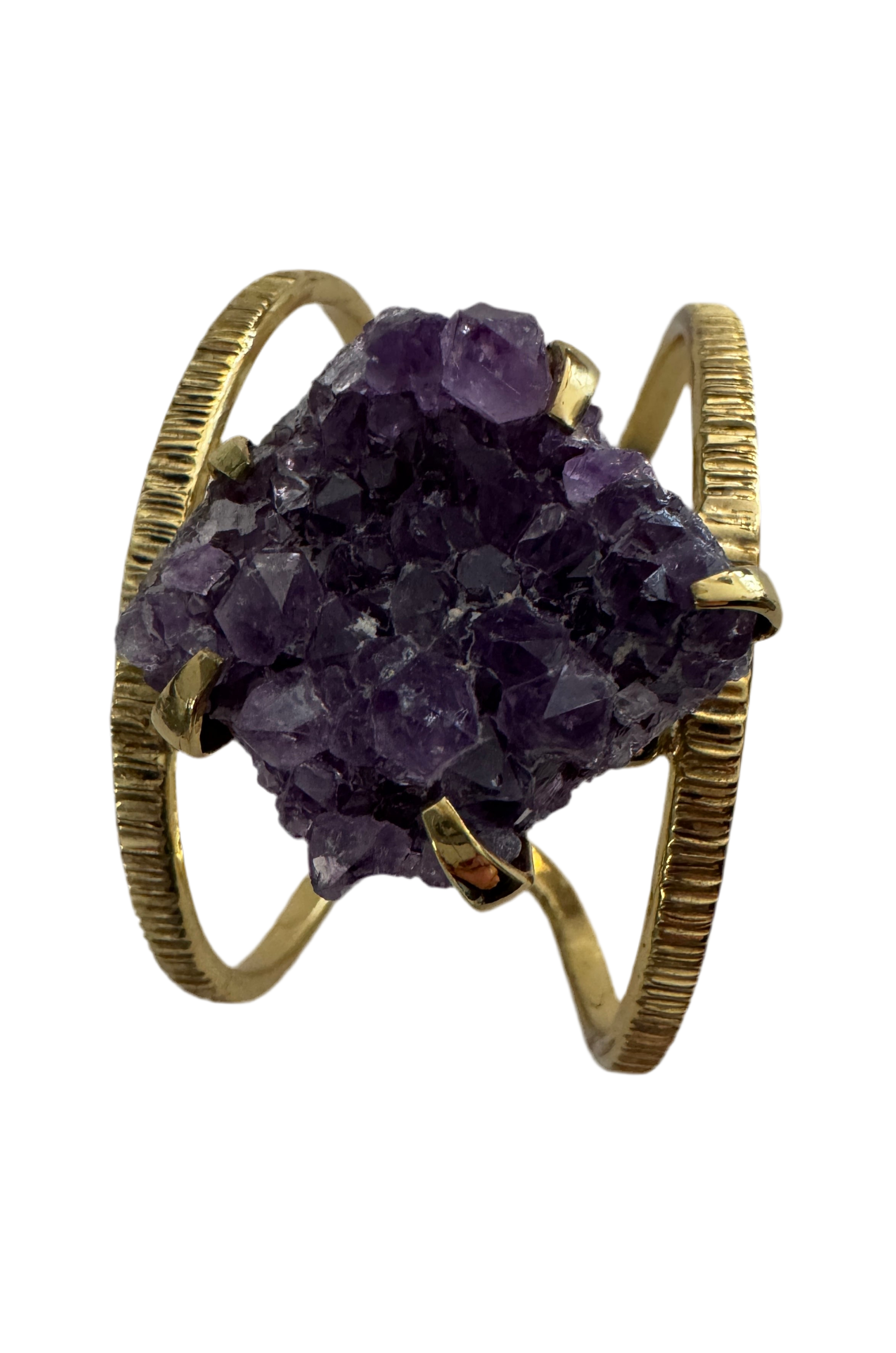 Elysian Collective Amethyst Quartz Bracelet Cuff