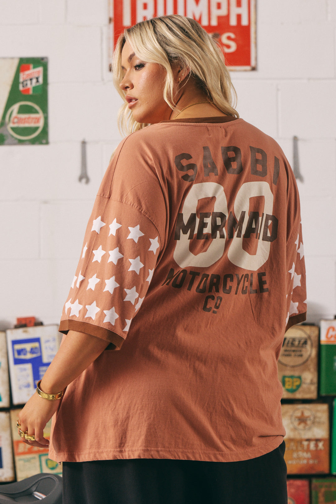 Elysian Collective Sabbi The Very Oversized Brenda Tee Clay