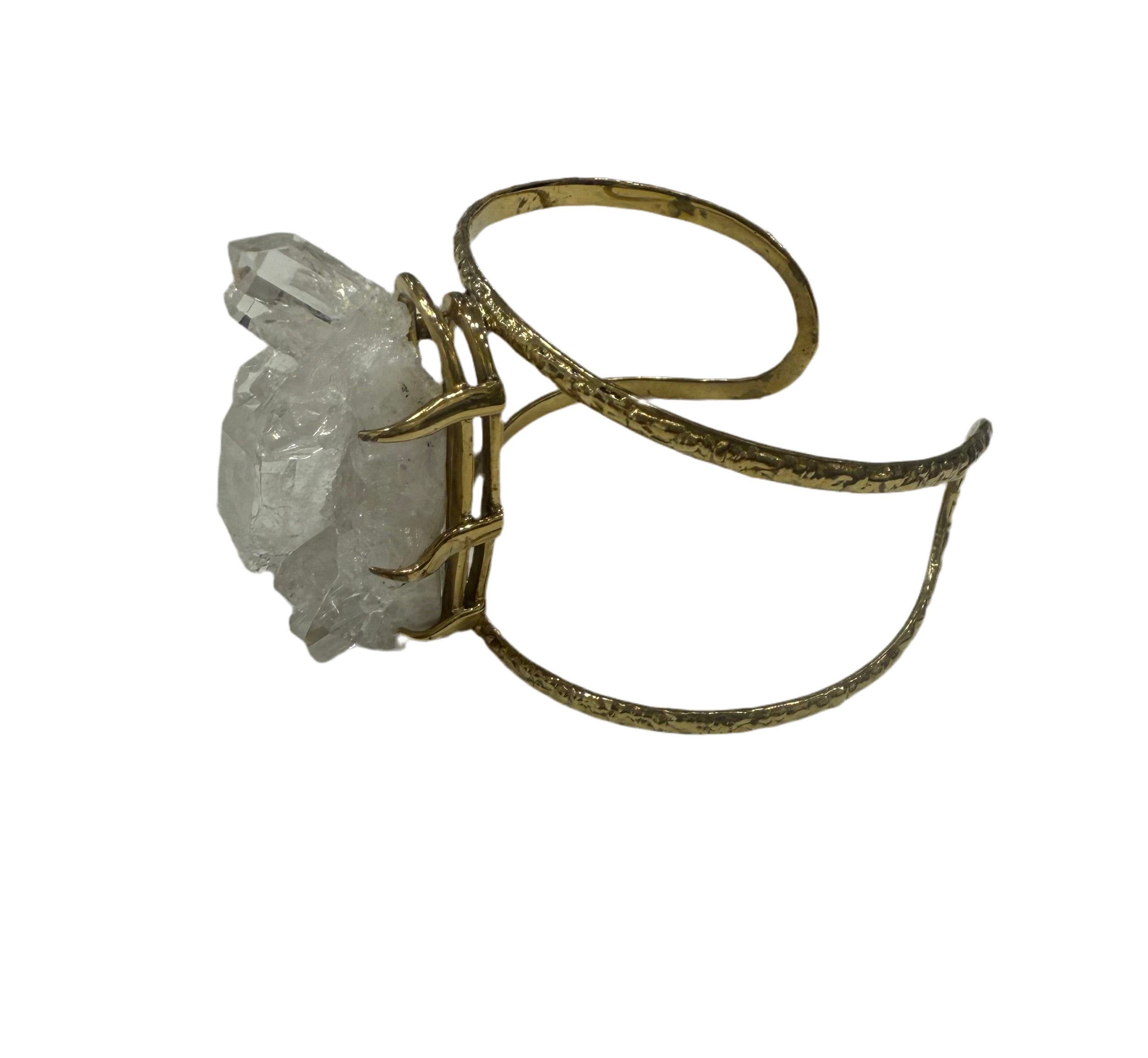 Elysian Collective Clear Quartz Bracelet Cuff