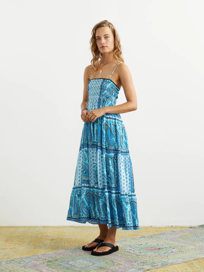 Elysian Collective Boteh Agios Tiered Maxi Dress