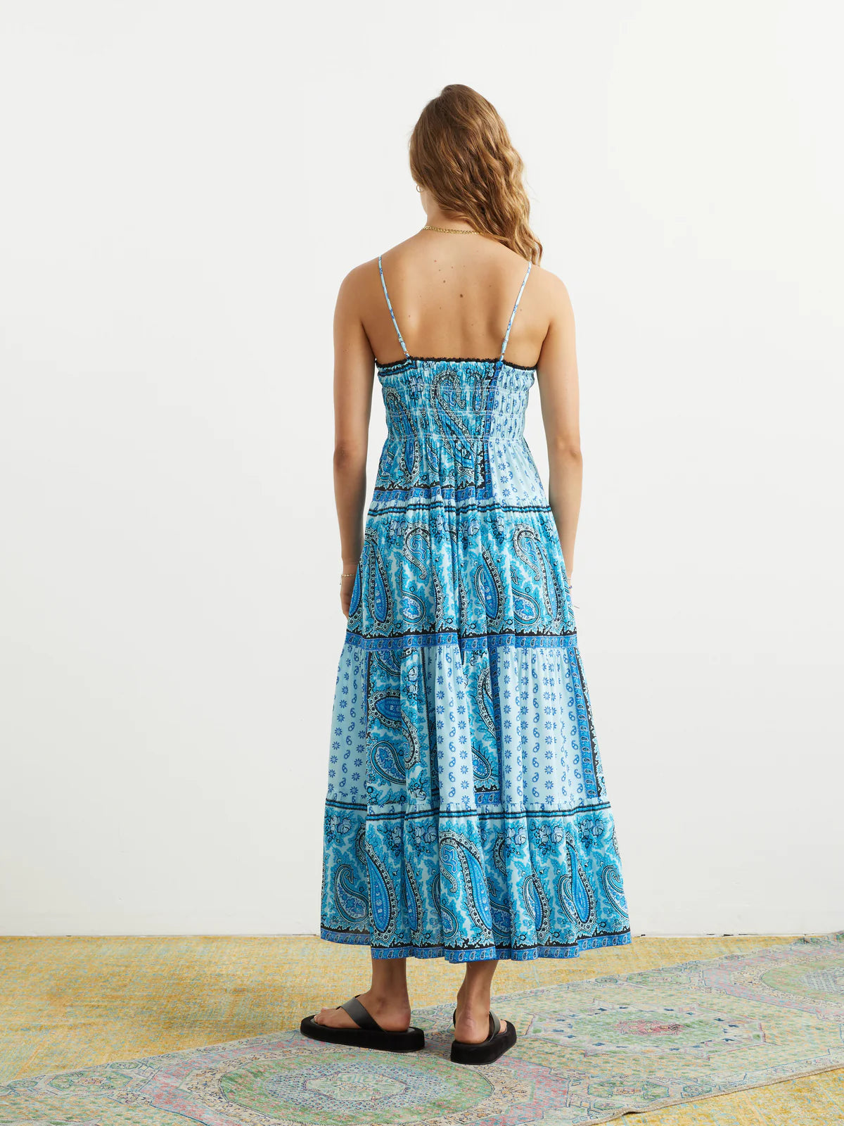 Elysian Collective Boteh Agios Tiered Maxi Dress