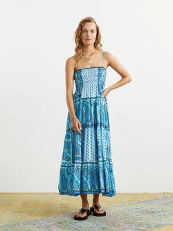 Elysian Collective Boteh Agios Tiered Maxi Dress