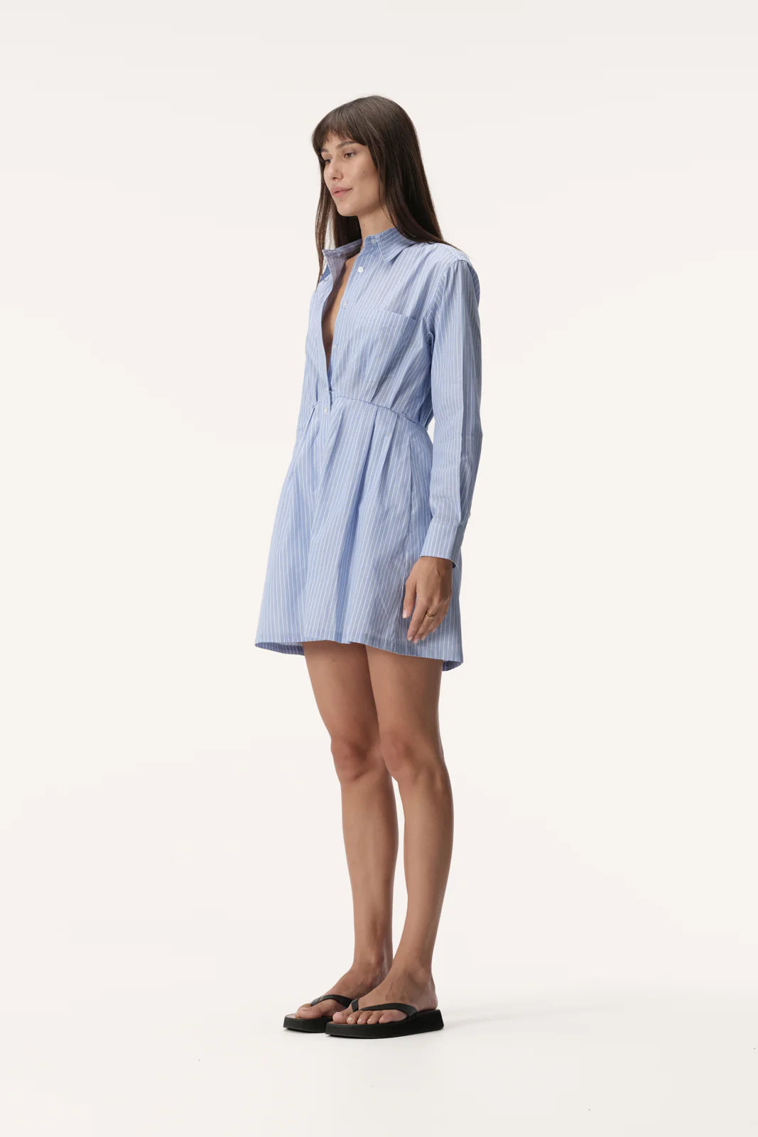 Elysian Collective Elka Collective Charlotte Dress Blue Stripe