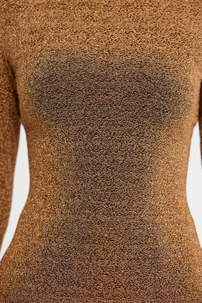 SIGNIFICANT OTHER - GIA LONG SLEEVE TOP - BRONZE