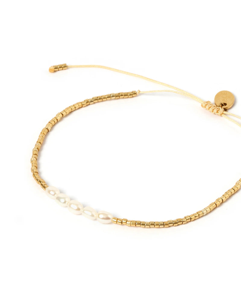 Elysian Collective Arms of Eve Seline Gold and Pearl Bracelet