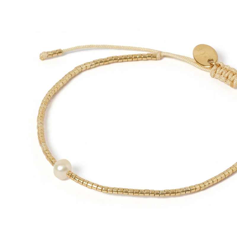Elysian Collective Arms of Eve River Gold and Pearl Bracelet
