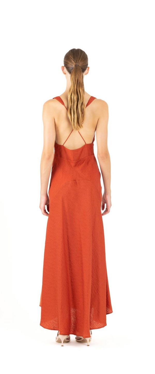 Elysian Collective One Fell Swoop Alessandra Dress Amber