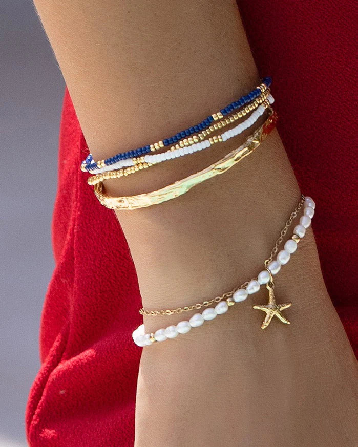 Elysian Collective Arms of Eve Laguna Pearl Bracelet