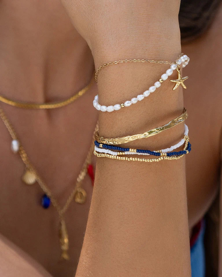 Elysian Collective Arms of Eve Laguna Pearl Bracelet