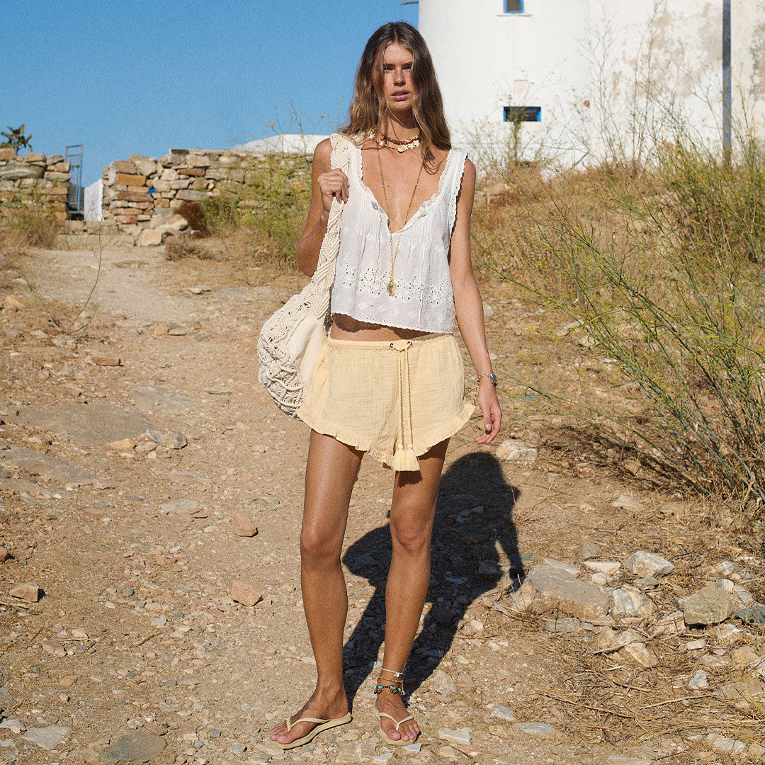 Elysian Collective Spell Barefoot Short Sand