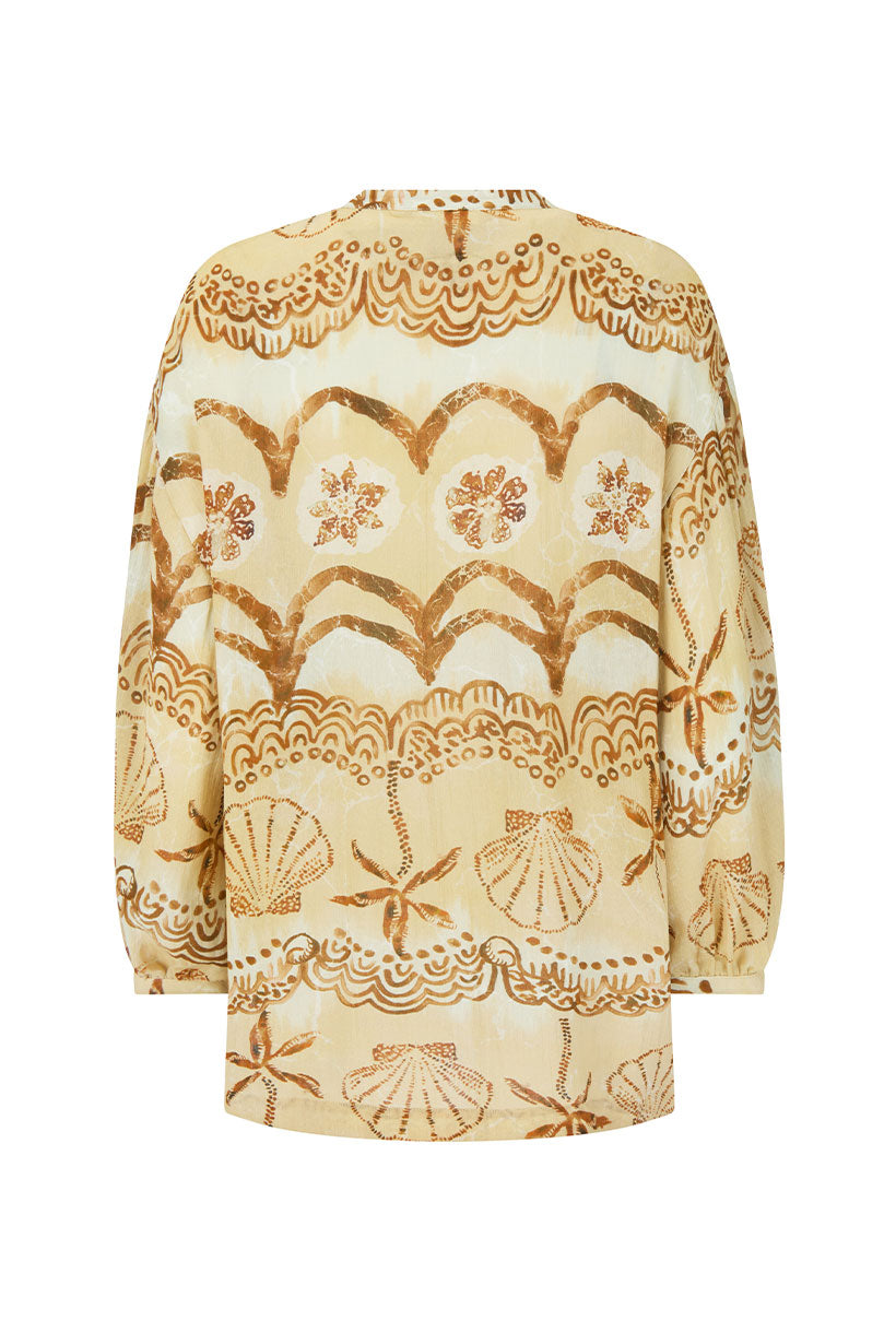 Elysian Collective Spell Mermaid Cove Shirt Tan